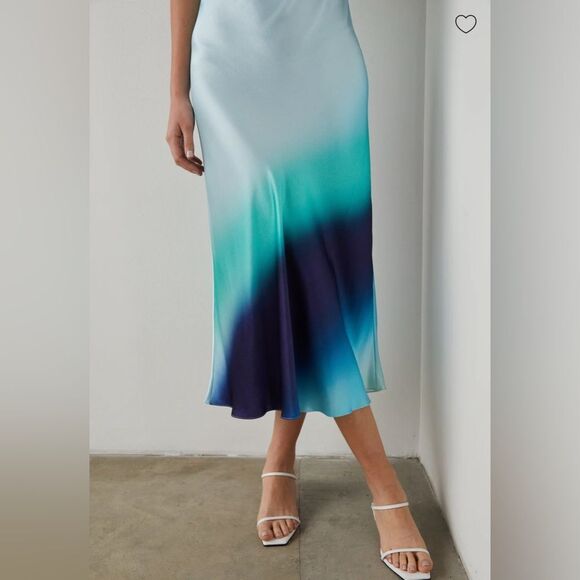 Rails Laramie Malibu Waves Blue and Green Two-Toned Dress Sz M NWT - Picture 3 of 10